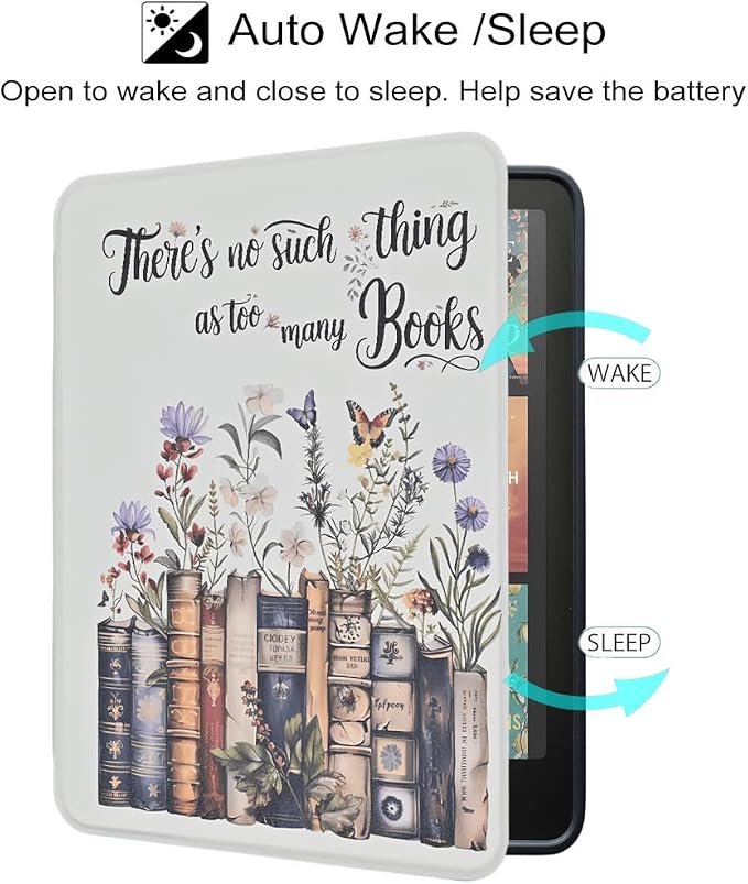 Case for Kindle Paperwhite 12th Gen 2024. Kindle Colorsoft Signature Edition Lightweight PU Leather Protective Cover with Auto Sleep/Wake Hand Strap Baseball