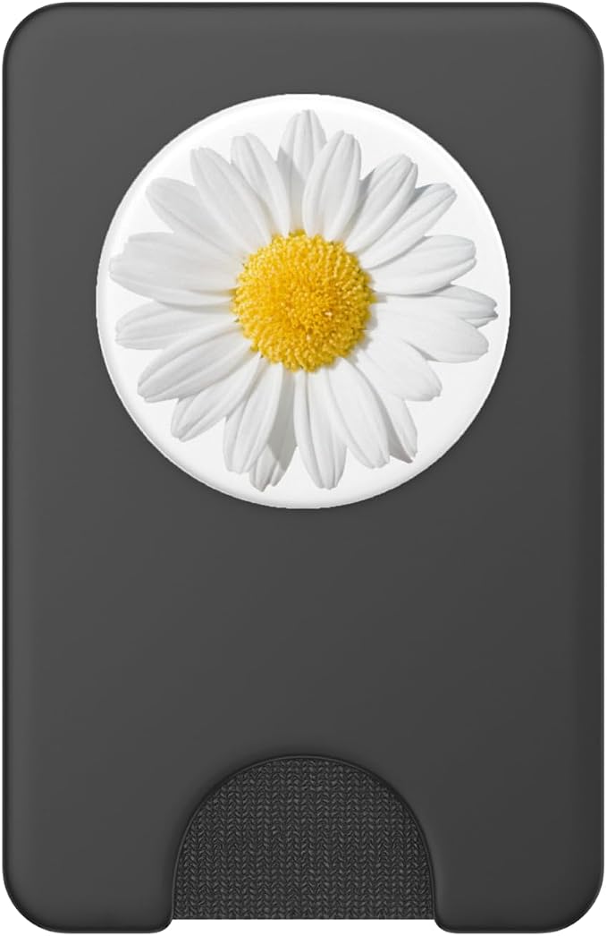 Cute White Daisy Flower Yellow So Pretty On White Background PopSockets PopGrip: Swappable Grip for Phones &amp Tablets
