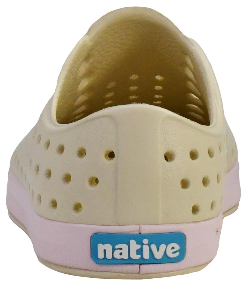 Native Shoes Unisex-Kids Jefferson Sneakers, Bone White/Milk Pink, 4 Big Kid