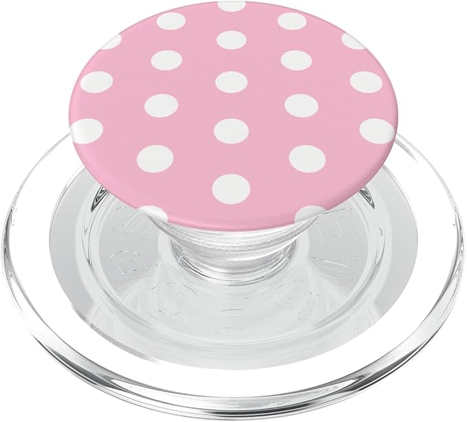 PopSockets Phone Grip - Pink &amp White Polka Dots PopSockets Adhesive PopGrip