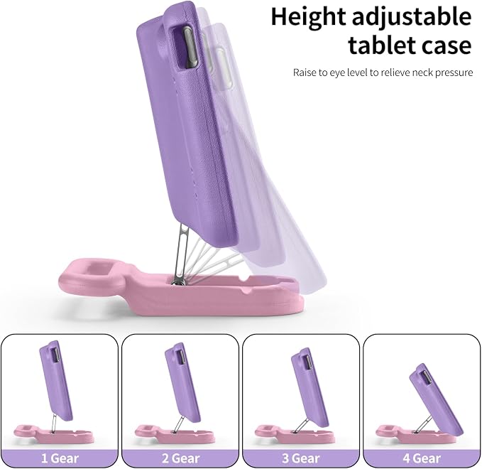 Kids Case for iPad (A16) 11th/10th Gen 10.9'' 2025/2022Adjustable Portrait/Landscape Stand/Drop Proof with HandleChild Friendly Case for iPad Air 11 (M4/M3/M2) 2026/2025/2024 (BlackBlue)