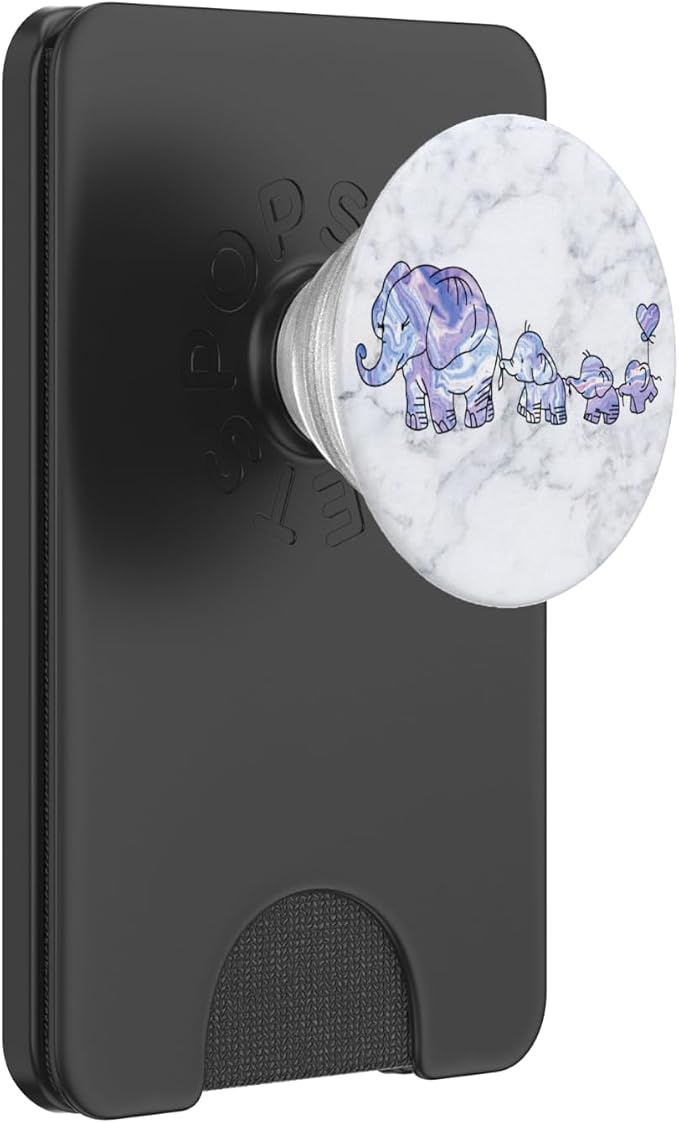 3 Kiddos Mama Elephant - 3 kids - Elephant Mom Phone Grip - PopSockets Adhesive PopGrip