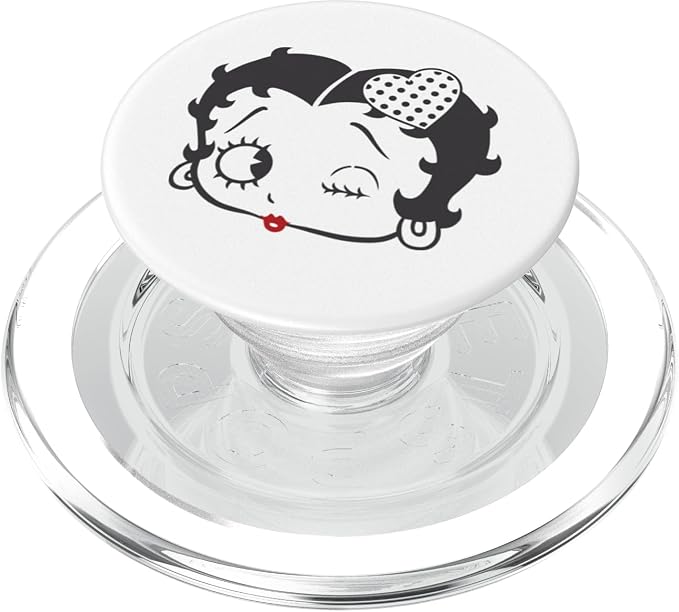Betty Boop Dot Heart Wink PopSockets Adhesive PopGrip