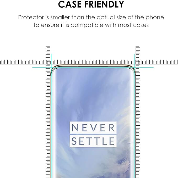 Screen Protector for OnePlus 7 Pro / 7T Pro Tempered Glass UV Set - 3 Pack Edge to Edge Full Protection Sensitive Touch 9H Hardness Scratch Resistant