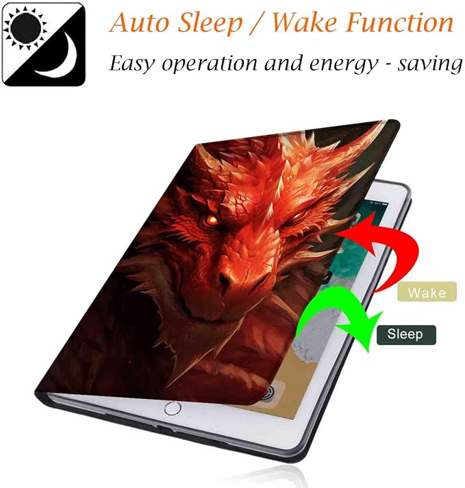 Case for Samsung Galaxy Tab A9 Plus 11 2023 Multi-Viewing Angles with Automatic Sleep/Wake Function for Samsung Galaxy A9+Tablet (SM-X210/X216/X218) American Flag Wolf