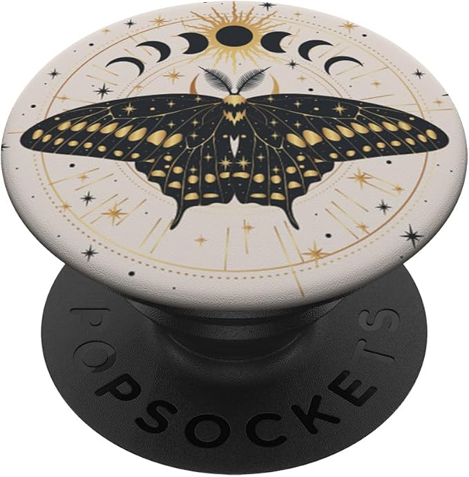 PopSockets Celestial Phone Grip - Lunar Moth PopSockets PopGrip for MagSafe