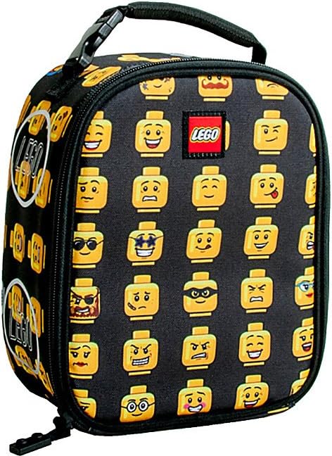 LEGO Heritage Classic Backpack and Lunchbox 2-Piece Combo Set, Matching Back to School Pack and Lunch Kit, Minifigure