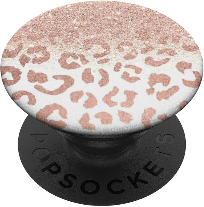 Rose-Gold Leopard Phone Grip PopSockets Adhesive PopGrip