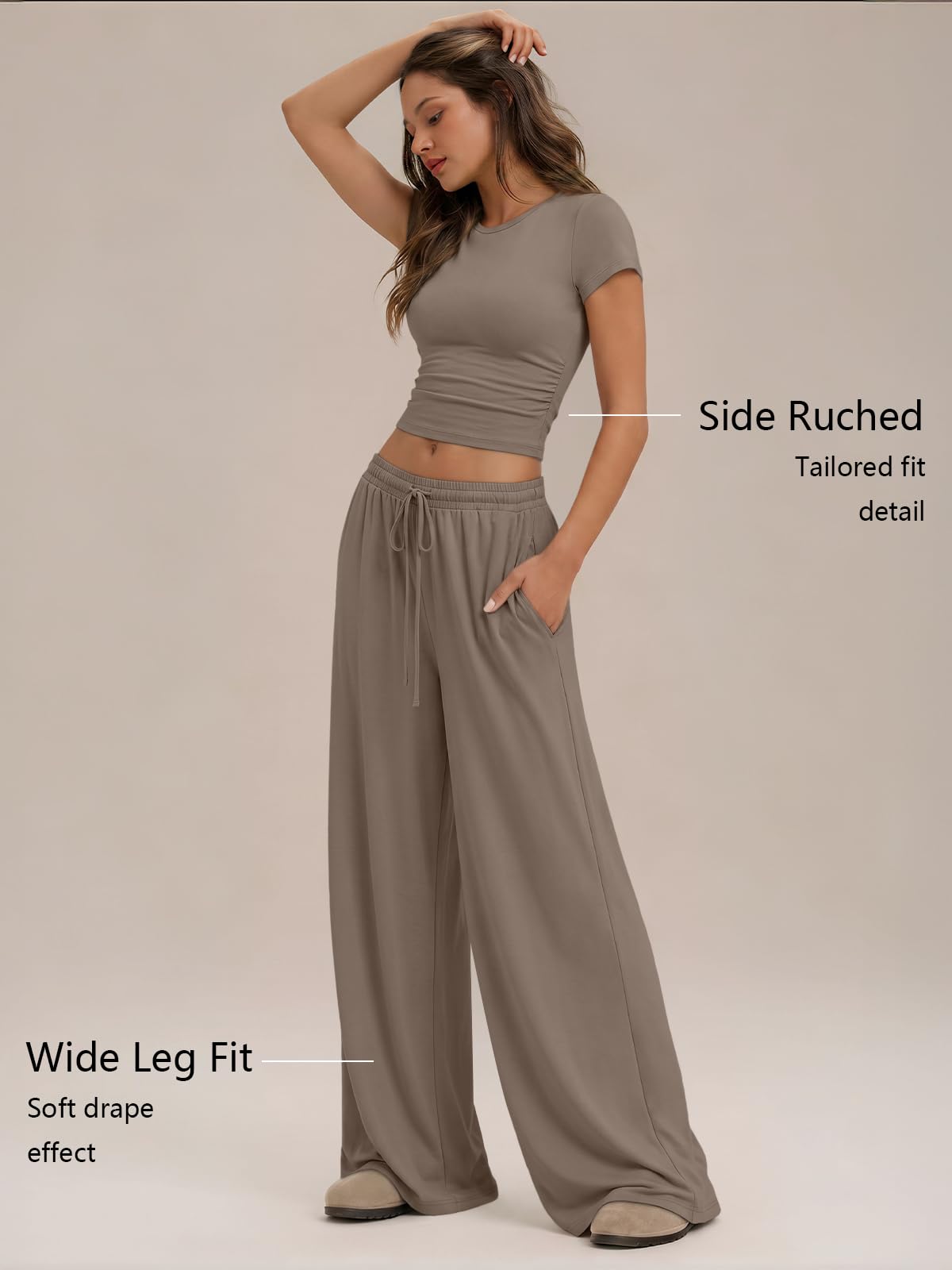 Trendy Queen Women's 2 Piece Matching Summer Lounge Set with Pockets
