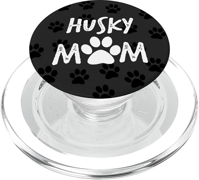 Husky Mom Womens phone accessory animal lover dog gift PopSockets Adhesive PopGrip