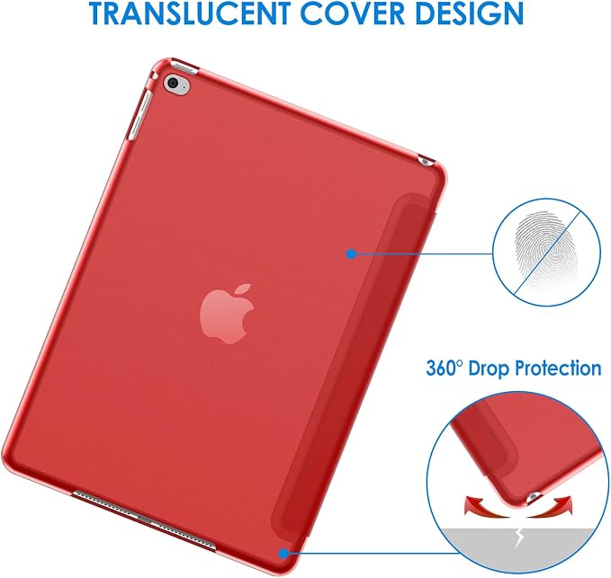 JETech Case for iPad Air 2 (2nd Generation) Smart Cover Auto Wake/Sleep (Blue)