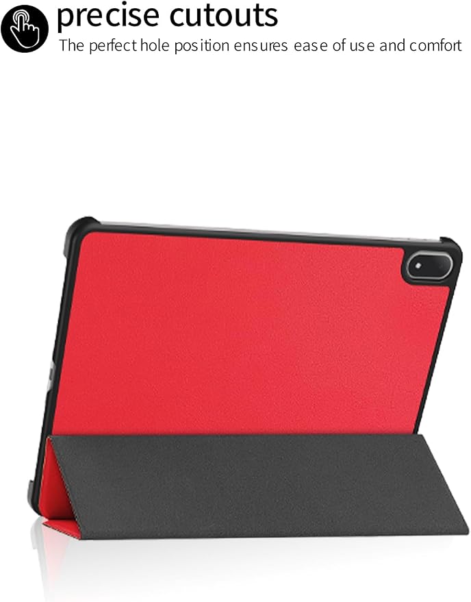 for OnePlus Pad 3 2025 13.2 Inch Android Tablet CaseBOVUGAC Folding Stand Protective Cover with Pencil Holder and Wrist StrapFull Protection Premium PUScratch Resistant(Black)