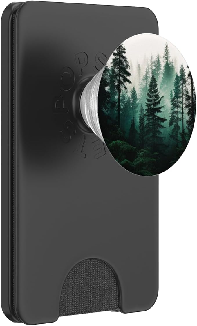 Forest Pine Tree Woods Green Nature Outdoor Explore PopSockets Adhesive PopGrip