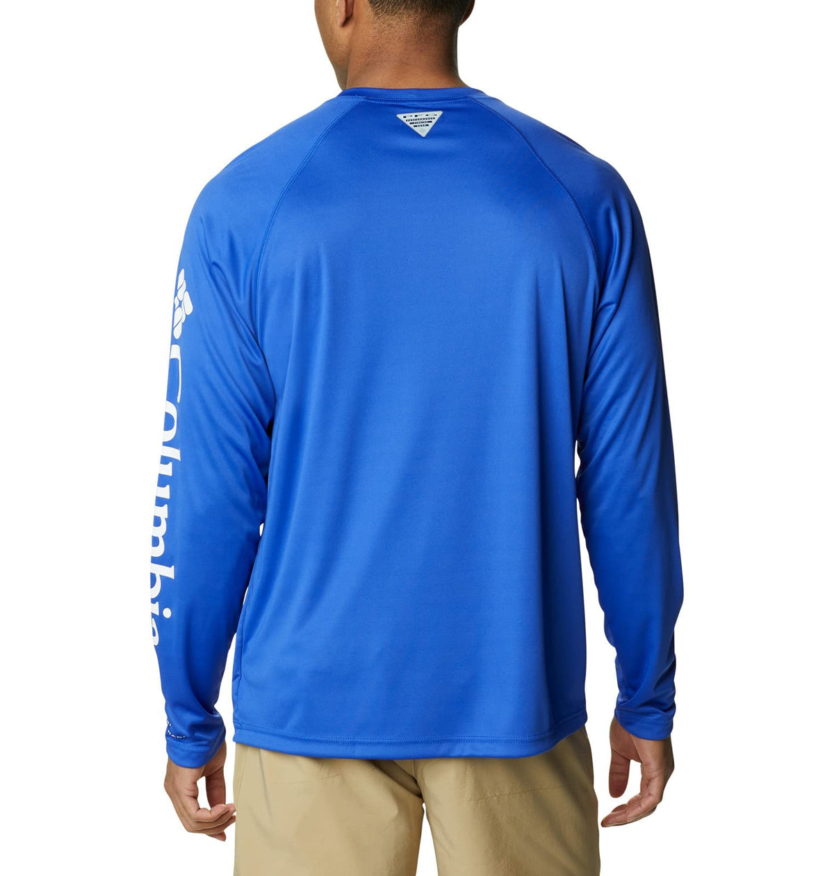 Columbia Men's Terminal Tackle Long Sleeve Shirt, Tanzanite/White Logo, 2X Tall