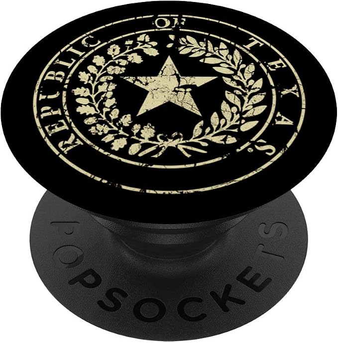 Republic of Texas Seal PopSockets PopGrip: Swappable Grip for Phones &amp Tablets
