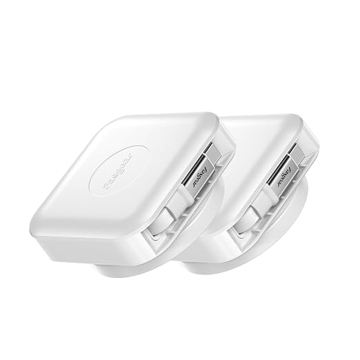 Fasgear Retractable USB C Cable Desk Mount 2 Pack 4.6ft Black | 60W PD/PPS Fast Charging 360° Rotatable Flat Cable USB C 2.0 Type C Cable i-Phone 17 16 15 Pro/i-Pad/Mac-Book/Sam-sung