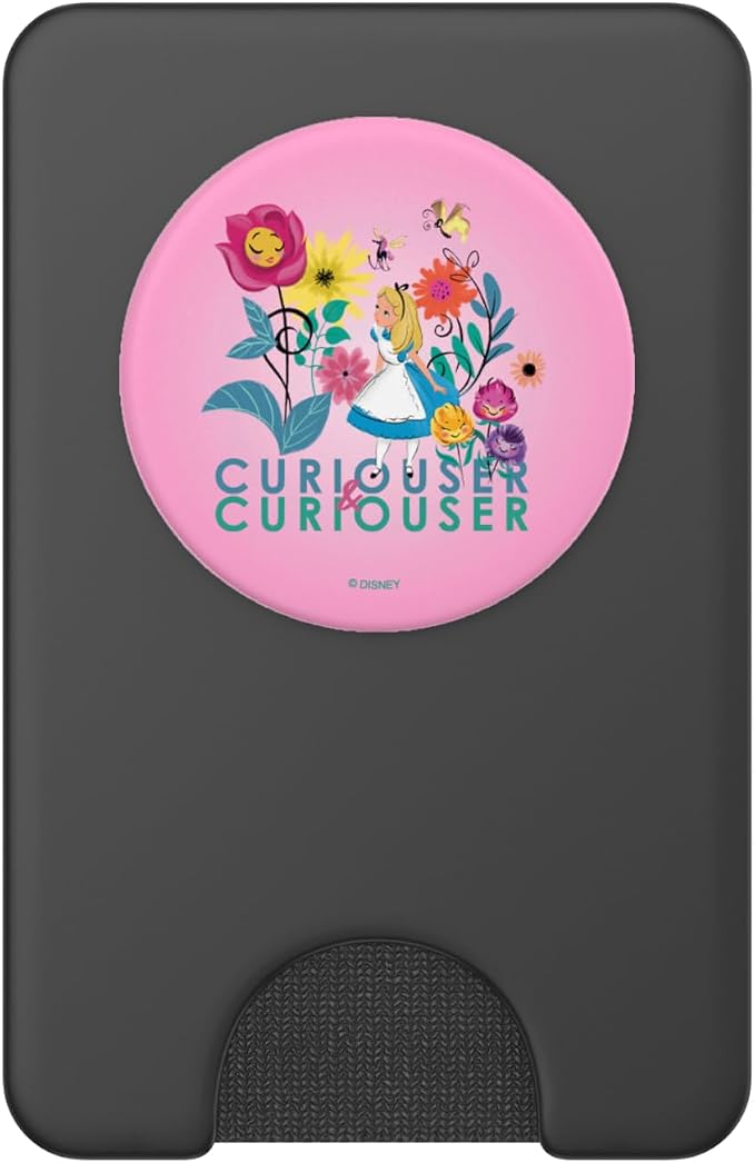 Disney Alice in Wonderland Curiouser &amp Curiouser Pink PopSockets Adhesive PopGrip