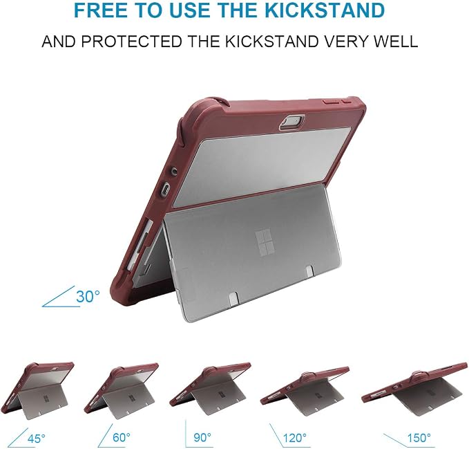 for Surface Go 3 Case Surface Go 2 Case Surface Go Cases Shockproof Rugged Folio Surface Go 3/ Go 2/ Go Protective Cases Cover Compatible with Microsoft Surface Go 2/ Go 3/ Go 10 inch Tablet