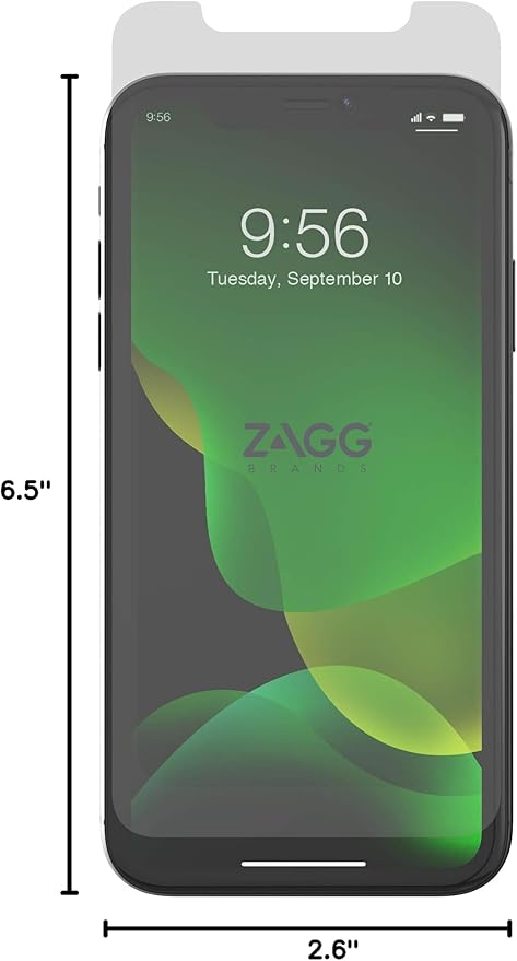 ZAGG Glass+ Screen Protector for iPhone 11 Pro Max – High-Definition Tempered Glass – InvisibleShield Impact &amp Scratch Protection