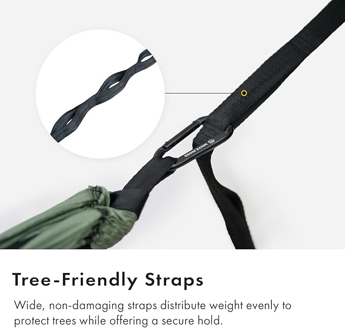 Suparpine II Hammock for Camping with Straps Included (Light Orange, Double)