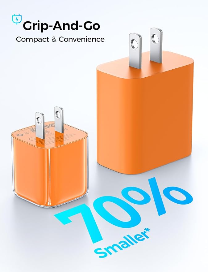 MAGIC JOHN 45W PD USB C Charger Fast Charging Wall Power Adapte Blue | Compact Size Safe PD Fast Charging Stable Power Output Universal for Cell Phones Tablets &amp Light Laptops
