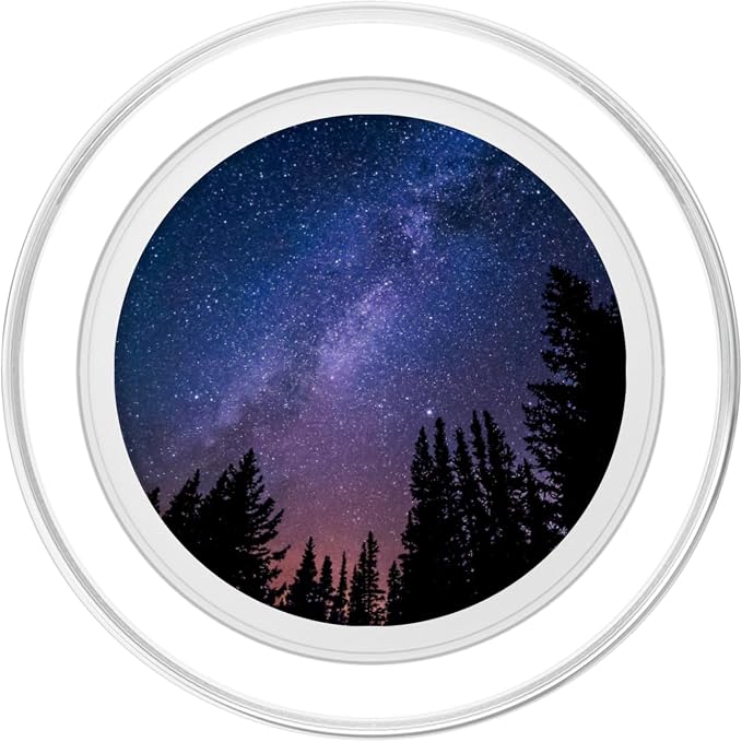 Starry Night Forest Milky Way PopSockets Adhesive PopGrip