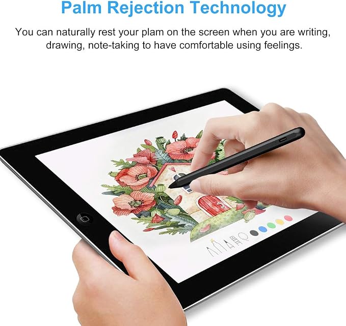 Stylus Pen for iPad (2026-2018) with Fast Charge Palm RejectionFOJOJO Active Pencil for iPad10/9/8/7/6th11th A16Pro 11/13 M4Air 11/13 M2/M3/M4Pro12.9Air 5/4/3rdMini 7/6/5