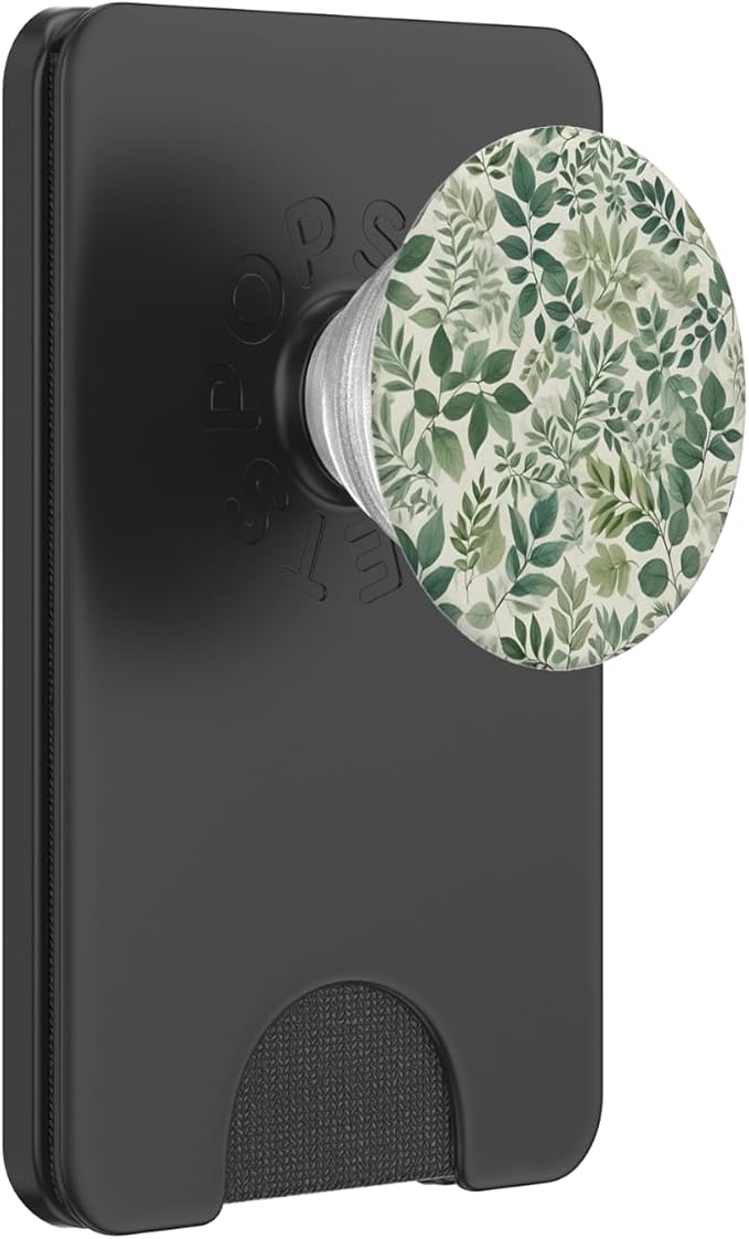 Sage Garden Green Floral Leaves PopSockets Adhesive PopGrip