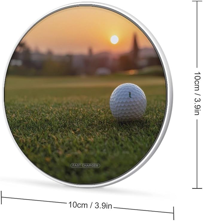 Golf Course Sunset Scape Wireless Charger Portable Charging Pad | LightweightAll Smartphone