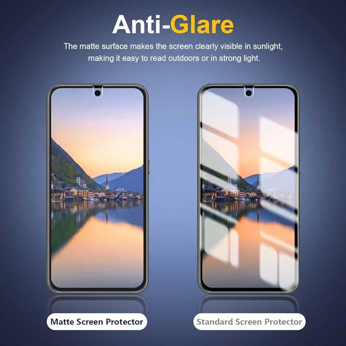 [2 Pack] Anti Glare Matte Privacy TPU Screen Protector for Google Pixel 10 (Not Glass) Fingerprint Sensor Compatible Full Adhesive Flexible Film Easy Installation