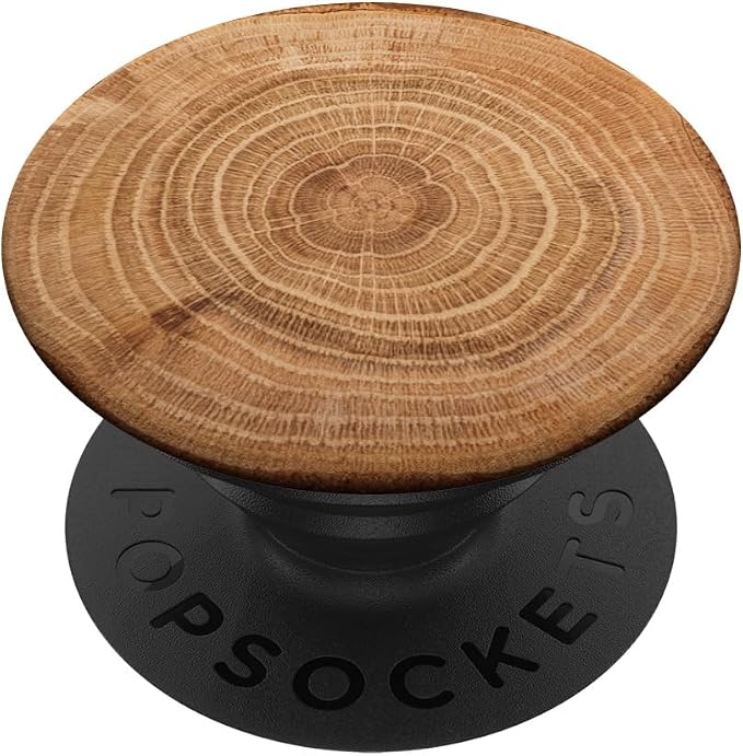 Tree Rings Cut Cross Section of Tree Design PopSockets Adhesive PopGrip
