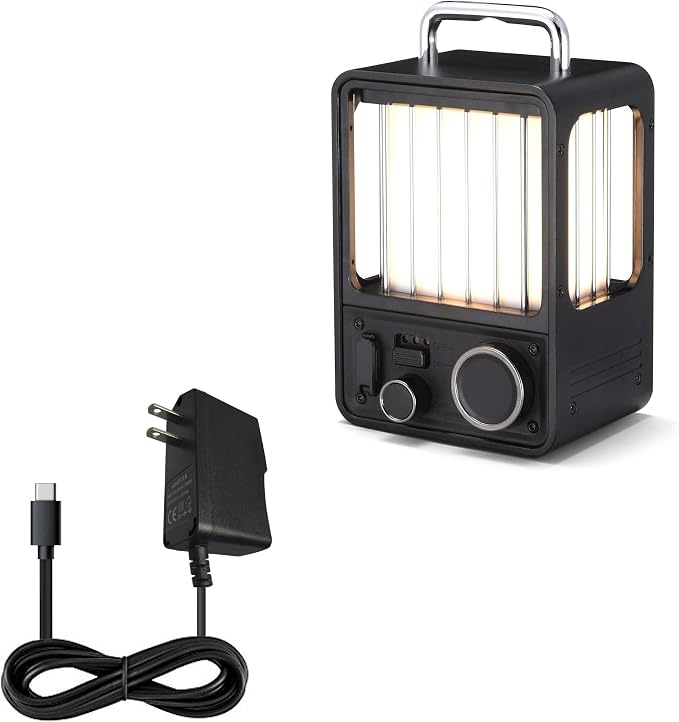 BoxWave Charger Compatible with Flextail LED Vila Lantern - Wall Charger Direct (15W) Rapid Charge Your Device with Built-in 3ft Cable