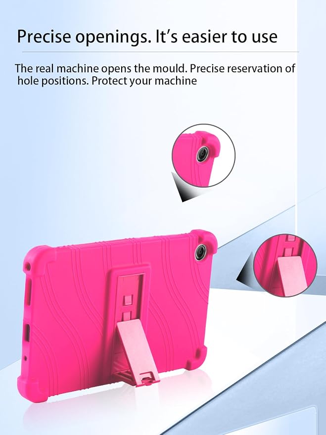 for Lenovo Tab One &amp Nook Reading Tablet Android Tablet8.7 inch Tablets CaseSoft Silicone Adjustable Stand Cover Lightweight Kids FriendlyBlack.