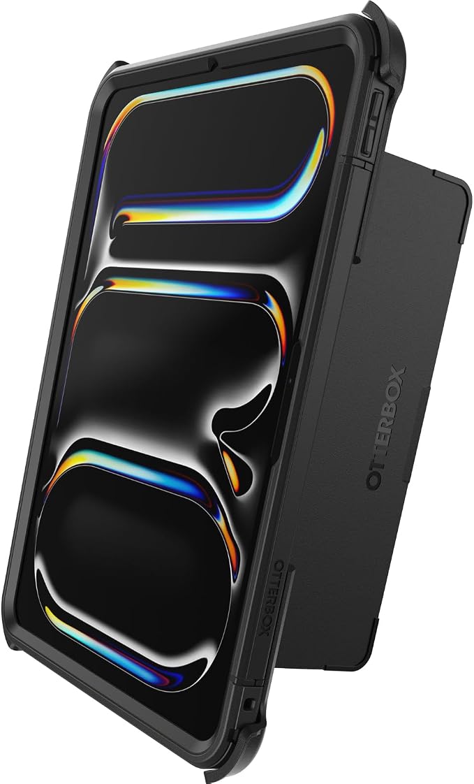 OtterBox Symmetry Series Folio Case for iPad Pro 11-inch (M4) (2024) - Thunderstorm (Black) Ultra-Sleek Design Multiple Viewing Positions Magnetic Sleep/Wake Cover (Ships in polybag)
