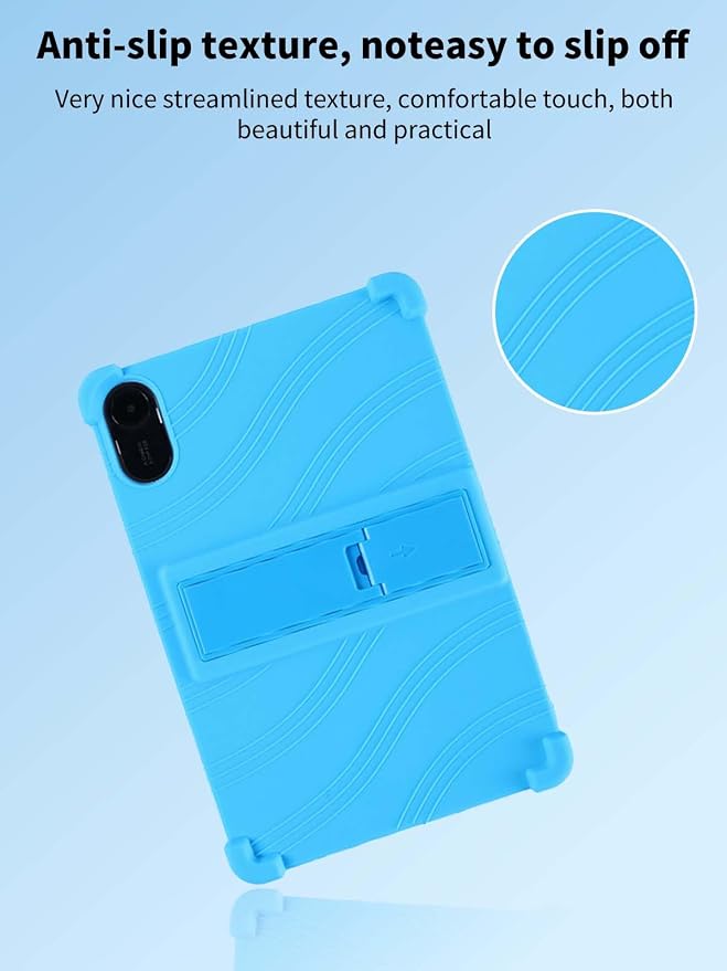 Case for Xiaomi Redmi Pad 2 Tablet 11inchNOUKAJU Tablet Protection CaseAdjustable BracketSoft SiliconeSilicone Protection Cover for Redmi Pad 2(Black)