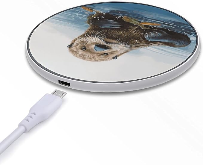 Sea Otter Wireless Charger Magnetic Phone Induction Charger 10w Fast Wireless Charging Station Compatible with iPhone 17 16 15 14 13 12 Pro Max Samsung Galaxy S25 S24 S23