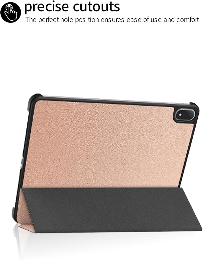 for OnePlus Pad 3 2025 13.2 Inch Android Tablet CaseBOVUGAC Folding Stand Protective Cover with Pencil Holder and Wrist StrapFull Protection Premium PUScratch Resistant(Black)
