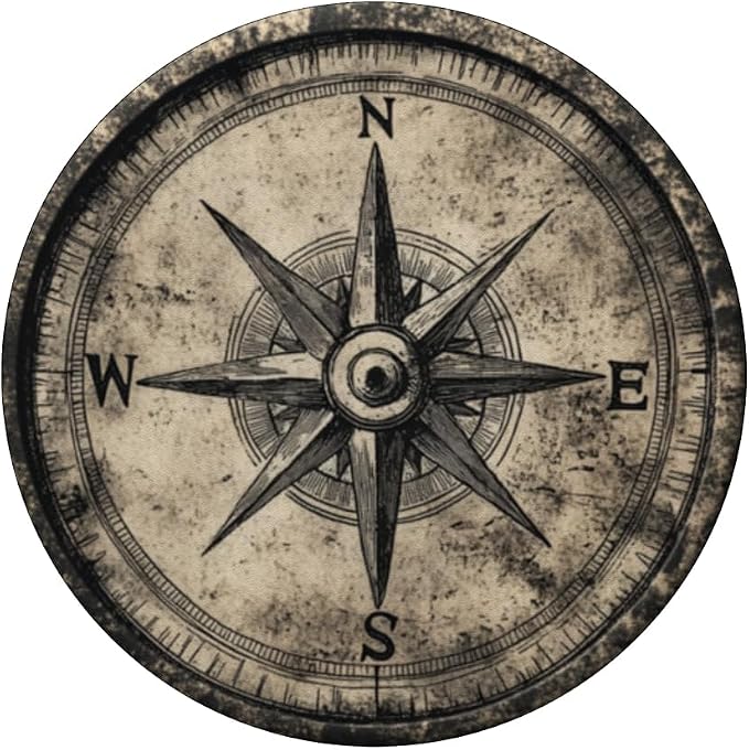 Nautical compass vintage compass PopSockets PopWallet for MagSafe