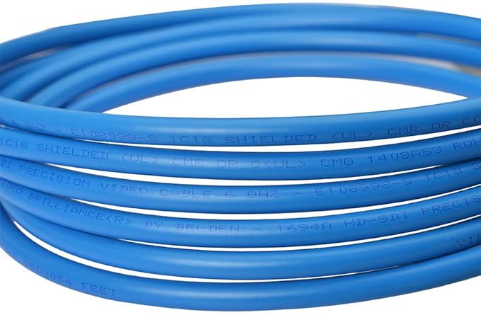 Superbat Long SDI Cable 300ft BNC Cable 75 Ohm 3G/6G Belden 1694A Support HD-SDI/3G-SDI/6G-SDI/4K/8K Video CCTV Systems，Precision SDI Camera Wire