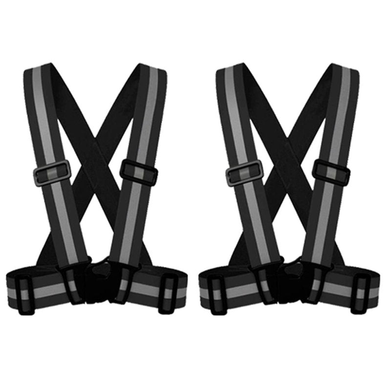 zojo Kids Reflective Safety Vest 2pcs | Lightweight, Adjustable | for Boys & Girls Skating, walking dog, Horse Riding