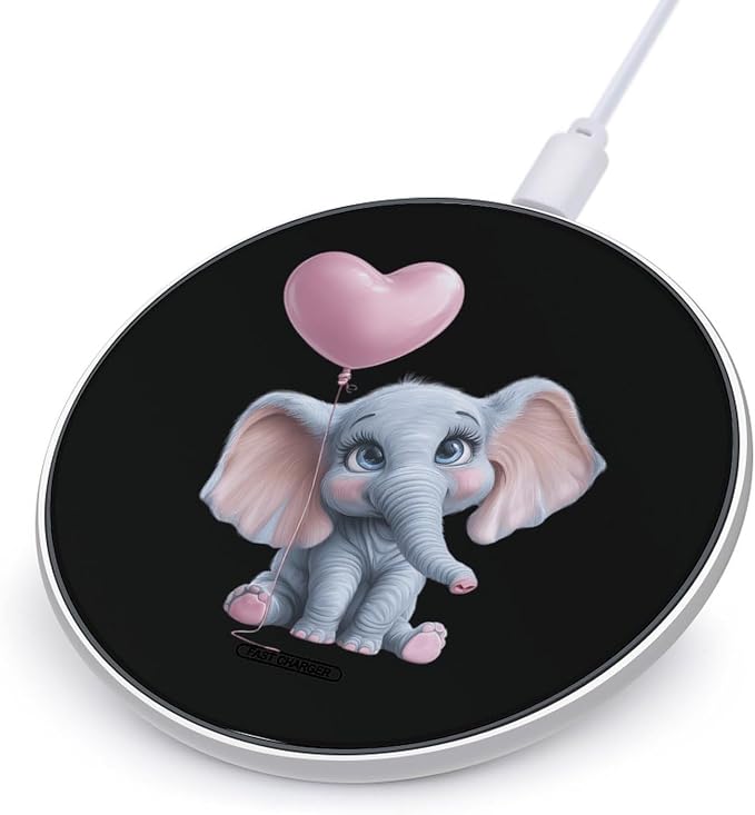 Cute Elephant Wireless Charger Portable Charging Pad | LightweightAll Smartphone