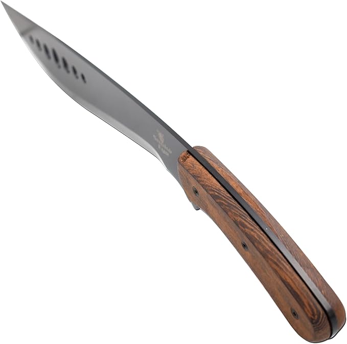 Snake Eye Machete with Heavy Duty Construction-Ergonomic Non-Slip Handle and Belt Sheath for Gardening, Land-Management, Bushcraft, Hunting and Outdoor