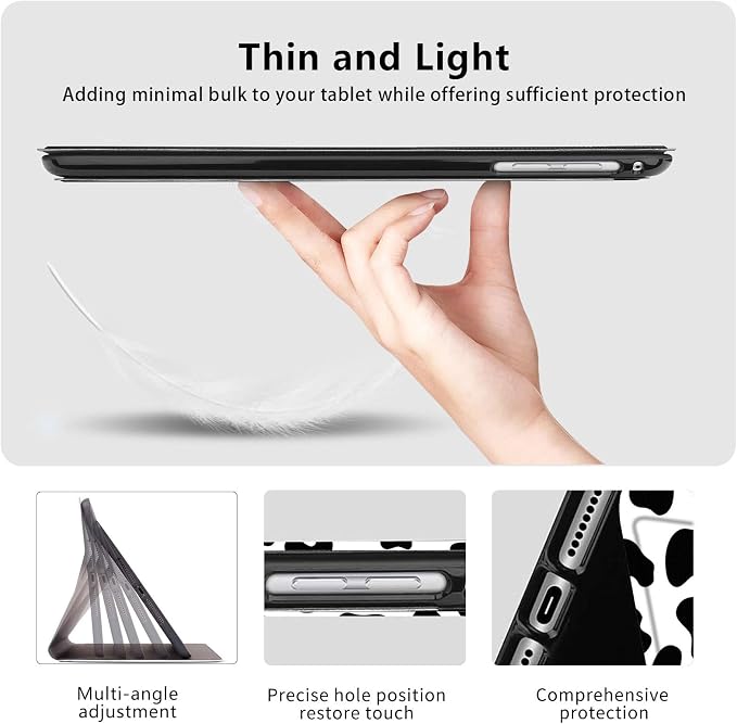 Case for iPad Air 11-inch (M4 2026 / M3 2025 / M2 2024) iPad Air 5th/4th Gen (2022/2020) 10.9 Slim PU Leather Folio Stand &amp Auto Sleep/Wake Protective Smart Cover Tree Fluorescent