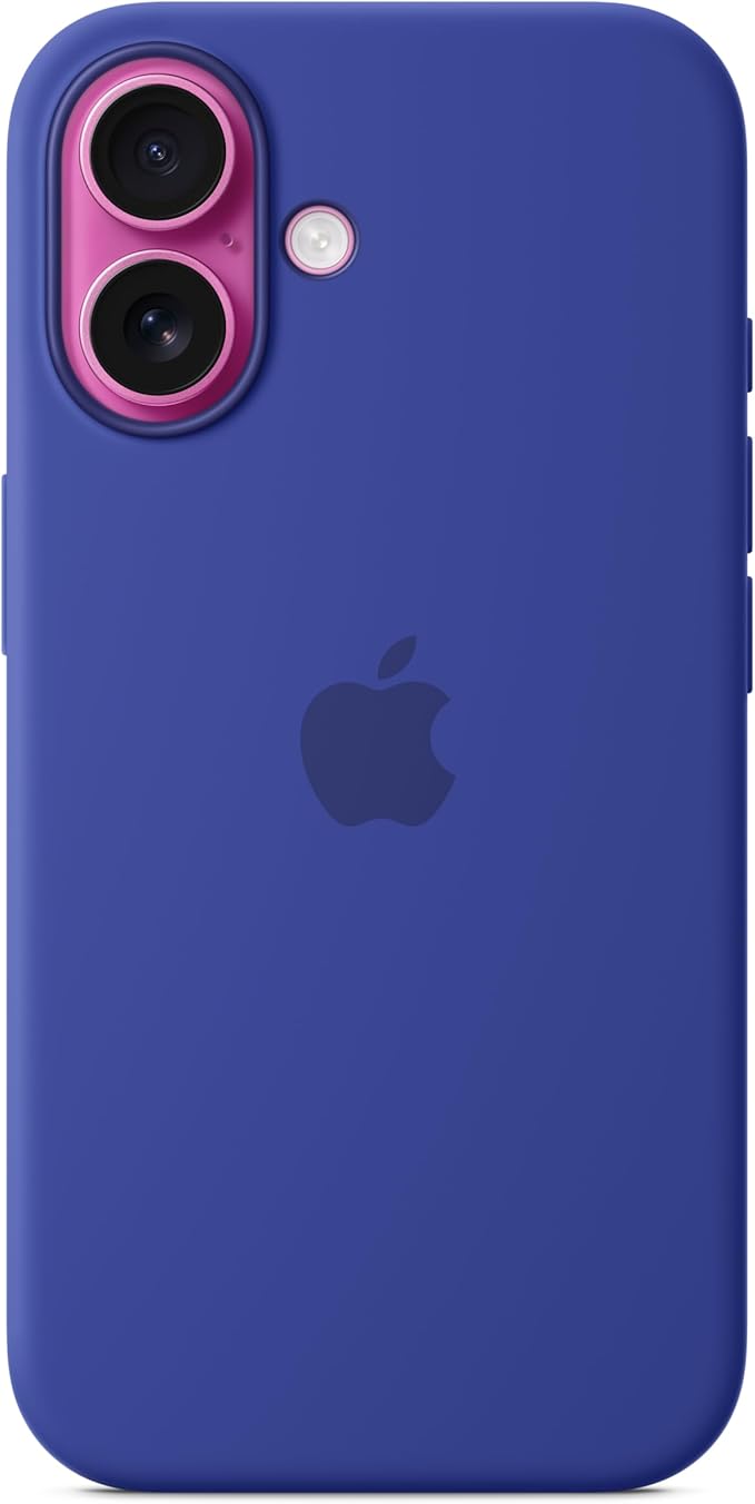 Apple iPhone 16 Silicone Case with MagSafe and Camera Control: Lightweight Phone Case, Wireless Charging Compatible, Smooth Matte Finish; Ultramarine