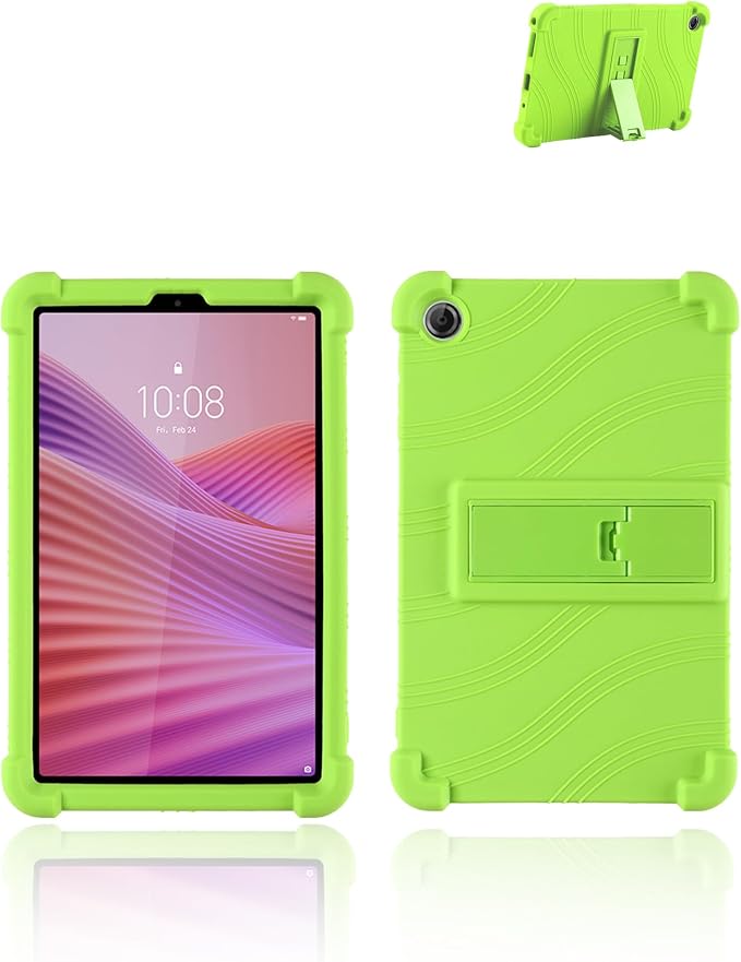 for Lenovo Tab One &amp Nook Reading Tablet Android Tablet8.7 inch Tablets CaseSoft Silicone Adjustable Stand Cover Lightweight Kids FriendlyBlack.