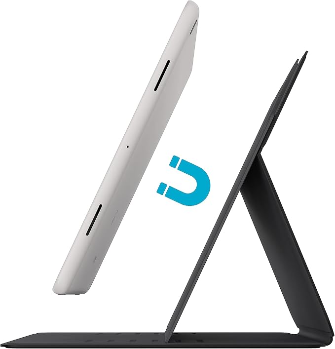 Speck Google Pixel Tablet Case &amp Stand 2023 - Slim Foldable Design Adjustable Viewing Angles Camera Lens Protection Google Pixel Tablet Stand &amp Case - On Off Magnet - Black &amp White MagF