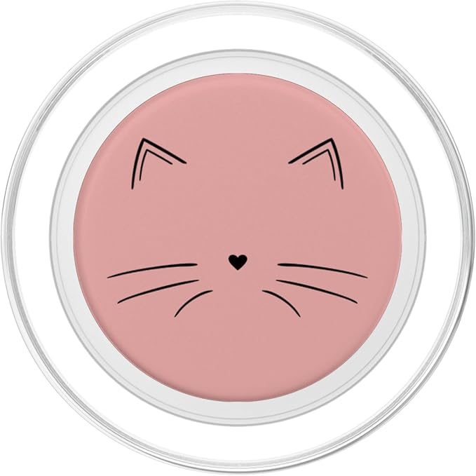 Black Cat Face Rose PopSockets Adhesive PopGrip