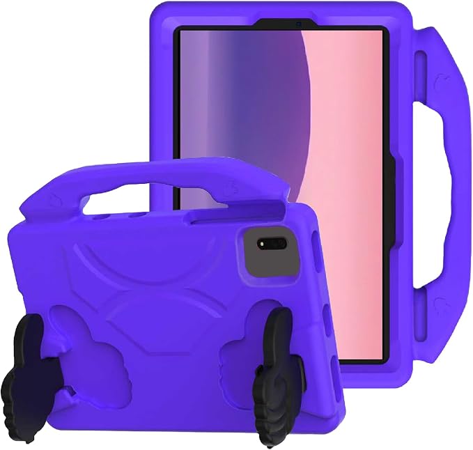 For Samsung Galaxy S11/S10/S9/S9FE/S8/S7 11 EVA Material Light Weight Shockproof Rugged Heavy Duty Thumb Kickstand Tablet Case For Lenovo M11/TAB Idea/Xiaoxin Pad Xiaomi PDA HONOR PAD X8a/X8b (black)