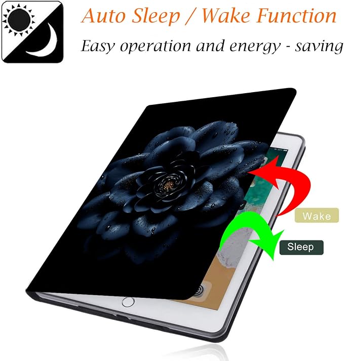 Case for Samsung Galaxy Tab A9 Plus 11 2023 Multi-Viewing Angles with Automatic Sleep/Wake Function for Samsung Galaxy A9+Tablet (SM-X210/X216/X218) American Flag Wolf