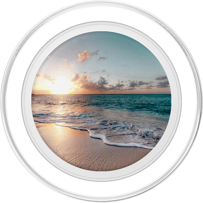 Beach Ocean Sunset Wave - Tropical Sand PopSockets Adhesive PopGrip